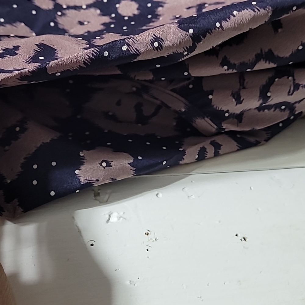 Anthropology Sunday In Brooklyn Floral Batwing Sleeve Top - Brown And Navy Small - Picture 6 of 12